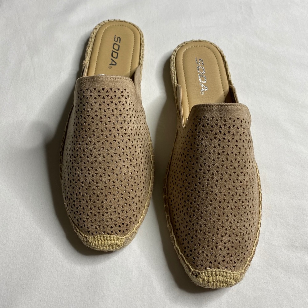 Soda - *New*  Espadrille Color: Nude Size 8.5
